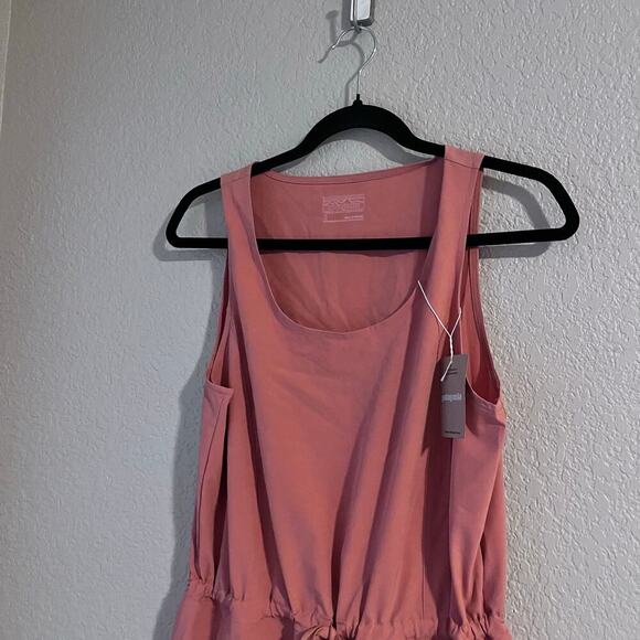 New Patagonia Women’s Fleetwith Dress Sienna Clay Sleeveless Drawstring Small - Picture 4 of 7